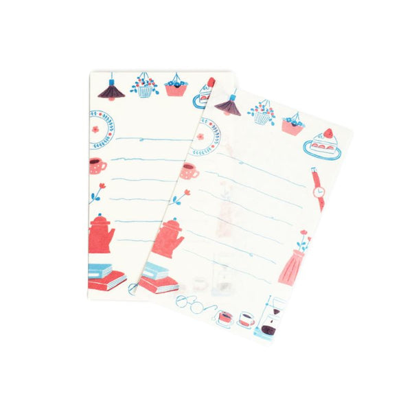 Furukawa Shiko Mini Washi Letter set: Cafe