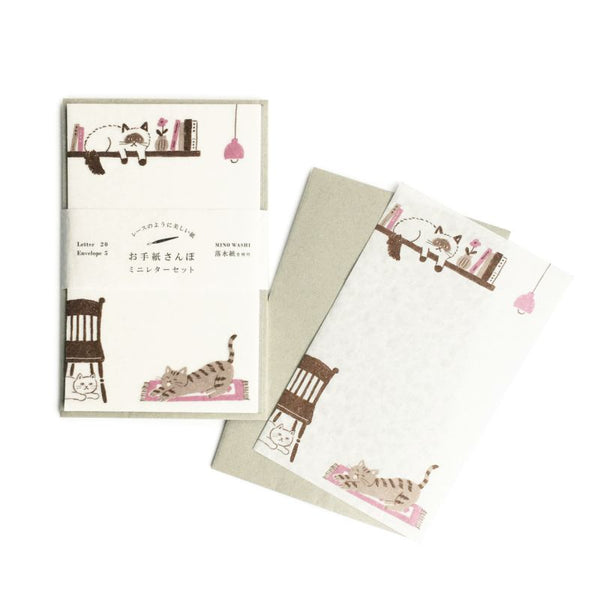 Furukawa Shiko Mini Washi Letter Set: Cats