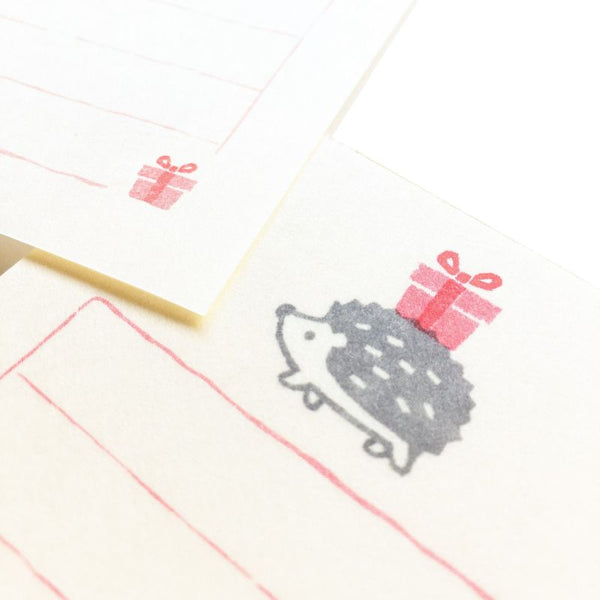 Furukawa Shiko Mini Letter Set: Hedgehog Presents