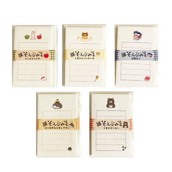 Furukawa Shiko Mini Letter Set: Bear with Coffee