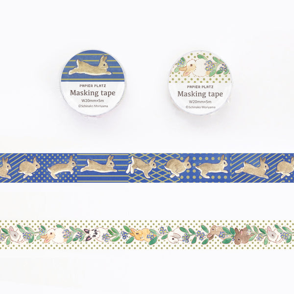 Papier Platz x Shinako Moriyama Washi Tape: Rabbit