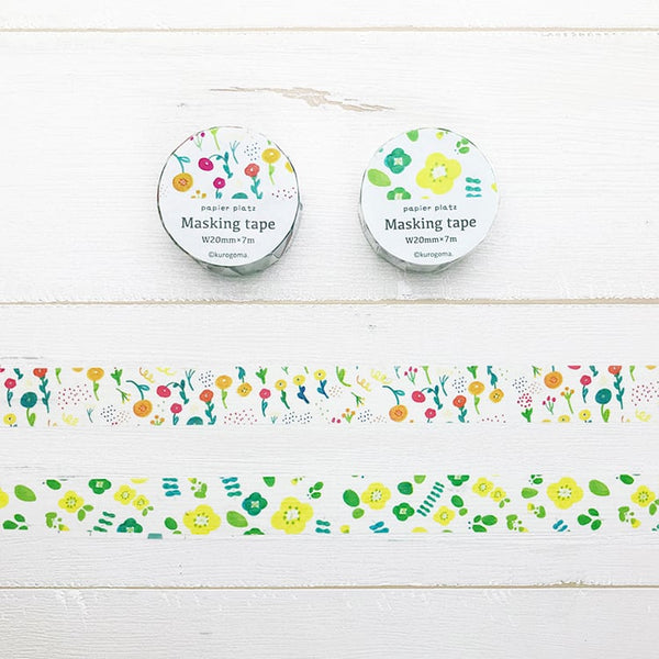 Papier Platz x Kurogoma Washi Tape: Flowers