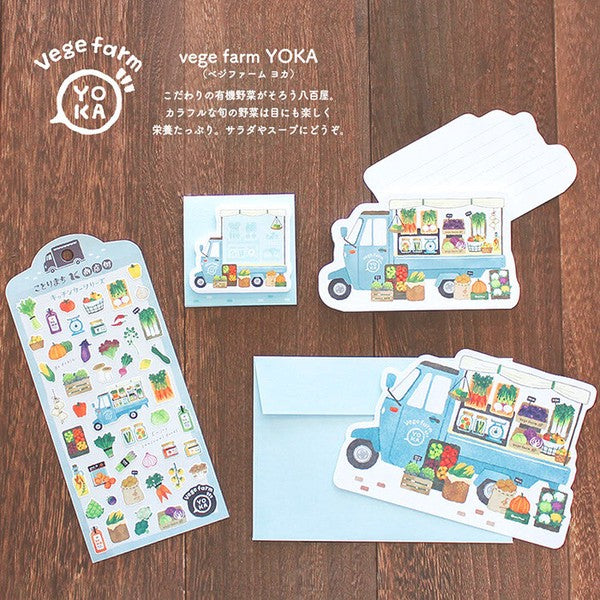 Mind Wave Kotorimachi Shotengai Memo Pad: Milk & Grocery Truck