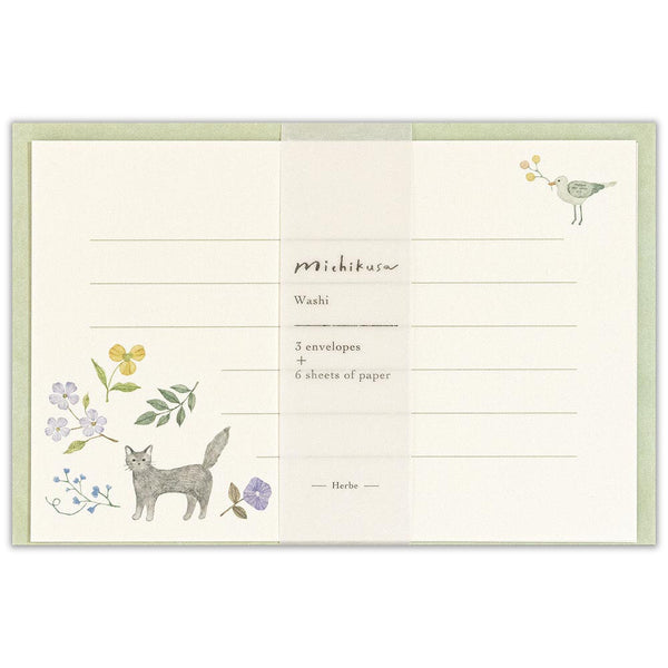 Michikusa Mini Letter Set: Herb