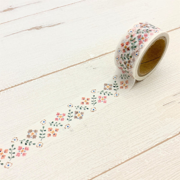 Papier Platz x Nakauchi Waka Washi Tape:  Floral Pattern