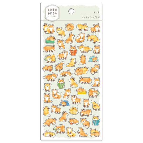 Mind Wave Mame-Mame Animal Sticker: Fox