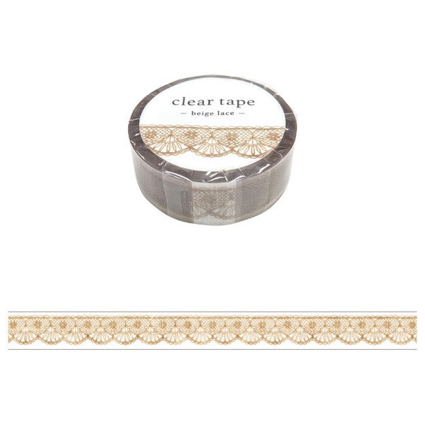 Mind Wave Clear PET Tape: Beige Lace