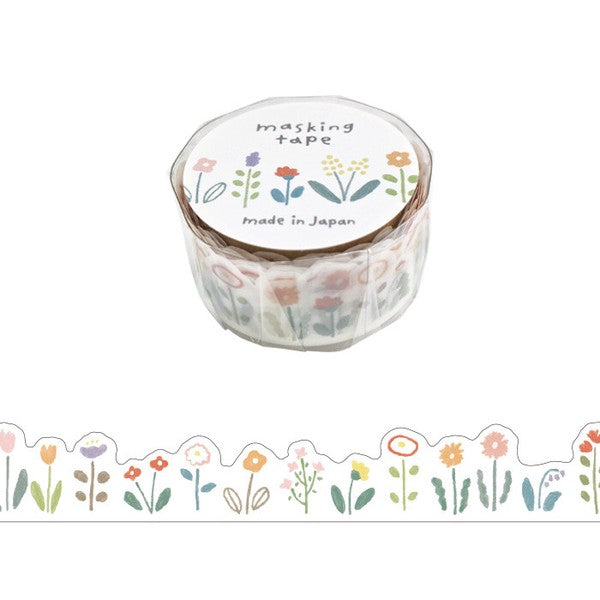 Mind Wave Hokkori Series Die-Cut Washi Tape : Hana