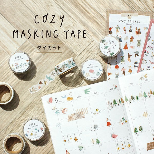 Mind Wave Cozy Series Die-Cut Washi Tape: Forest