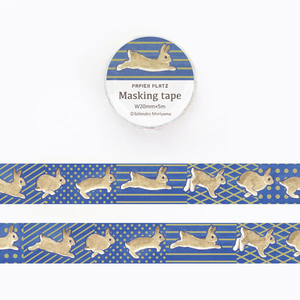 Papier Platz x Shinako Moriyama Washi Tape: Rabbit