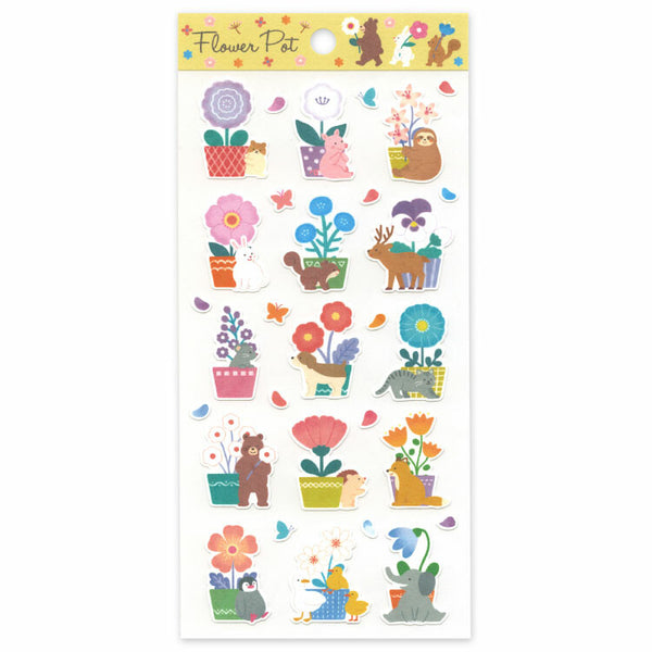 Paper Seal Sticker: Flower Pot