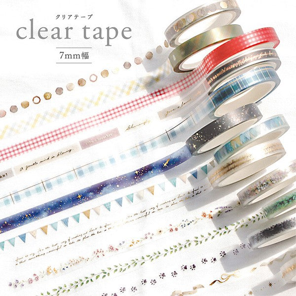 Mind Wave Line Clear PET Tape: Flower