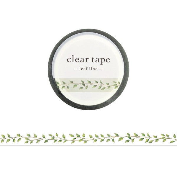 Mind Wave Line Clear PET Tape: Leaf