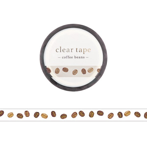 Mind Wave Line Clear PET Tape: Coffee Gold Embossing