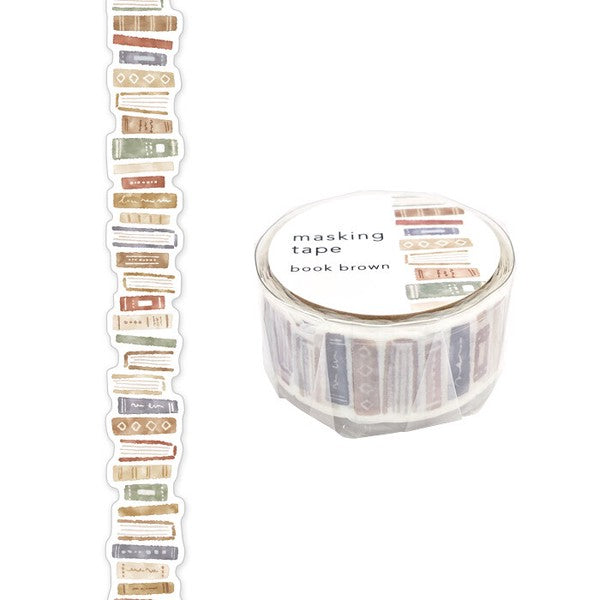 Mind Wave Die-Cut Washi Tape: Brown Book