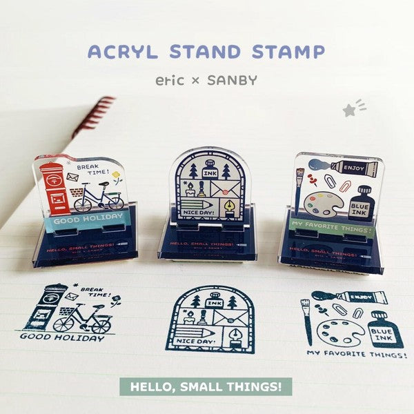 Sanby x eric Acrylic Stand Stamp: Stained Glass