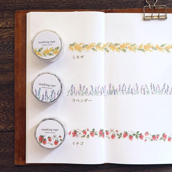 Mind Wave Palette Series Die-Cut Washi Tape: Strawberry