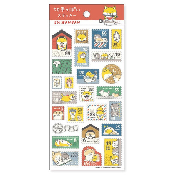 Mind Wave Stamp Sticker: Shiba Inu