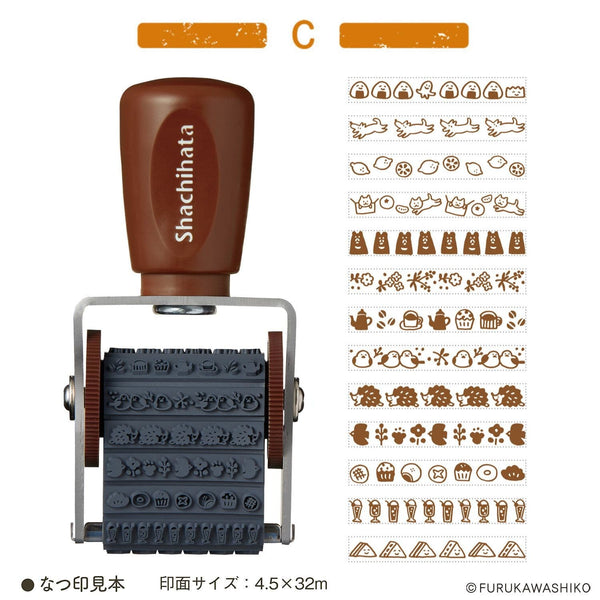 Shachihata x Furukawa Shiko Rotating Decoration Stamp