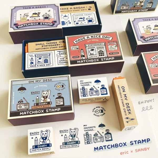 Sanby x eric Matchbox Stamp: Coffee Shop Point