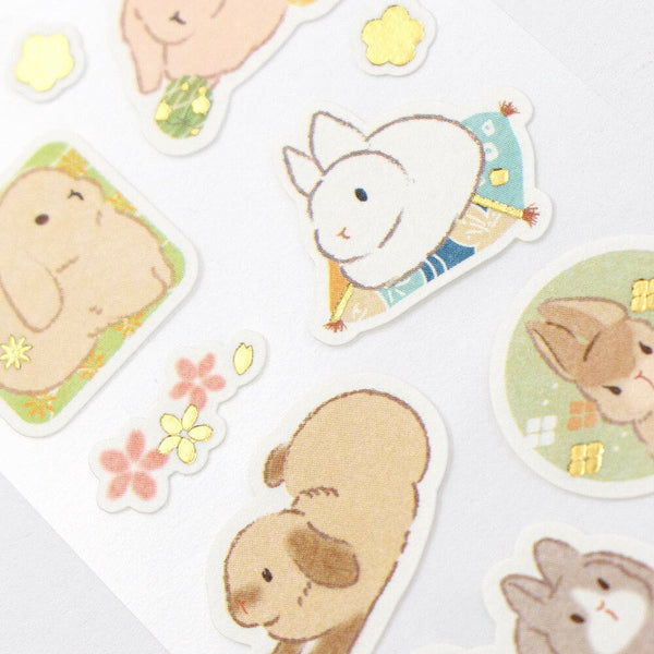 Decoration Seal Sticker: Flower Rabbit