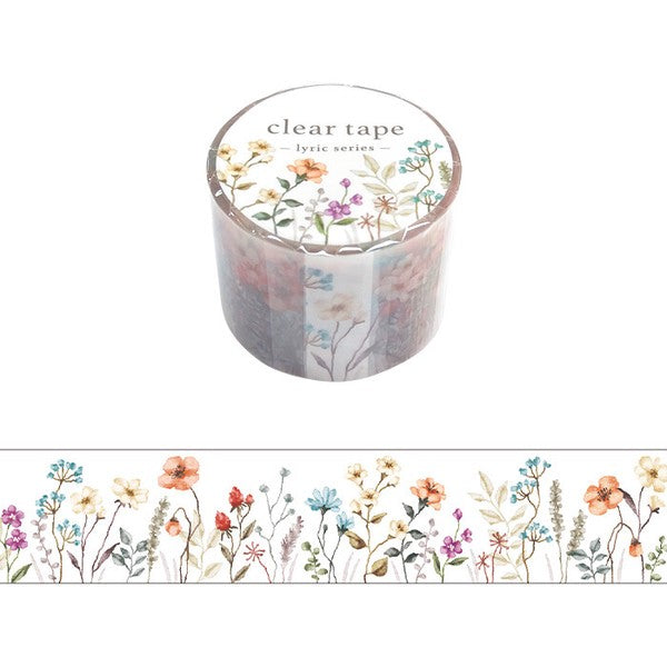 Mind Wave Lyric Series Clear PET Tape: Flowers 5