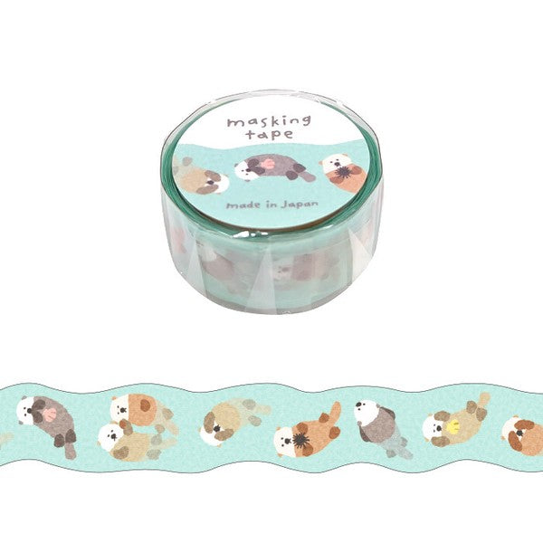 Mind Wave Die-Cut Washi Tape: Hokkori Sea Otter