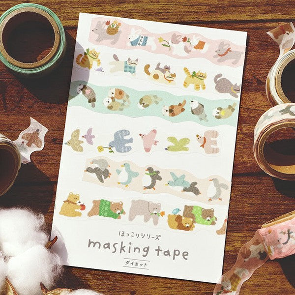 Mind Wave Die-Cut Washi Tape: Hokkori Sea Otter