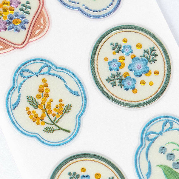 Bijoux Seal Sticker: Mimosa and Lily of the Valley