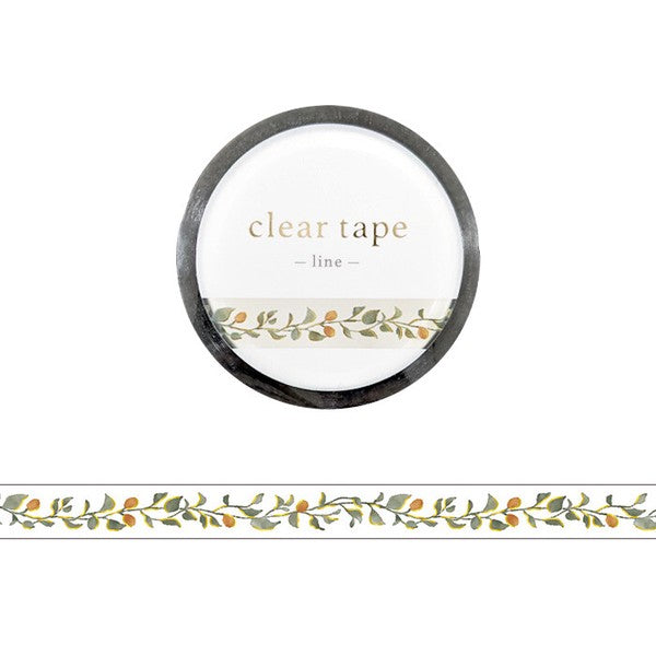 Mind Wave Line Clear PET Tape: Botanical