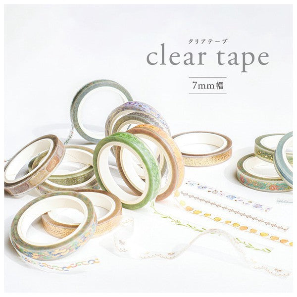 Mind Wave Line Clear PET Tape: Hokkori Hana