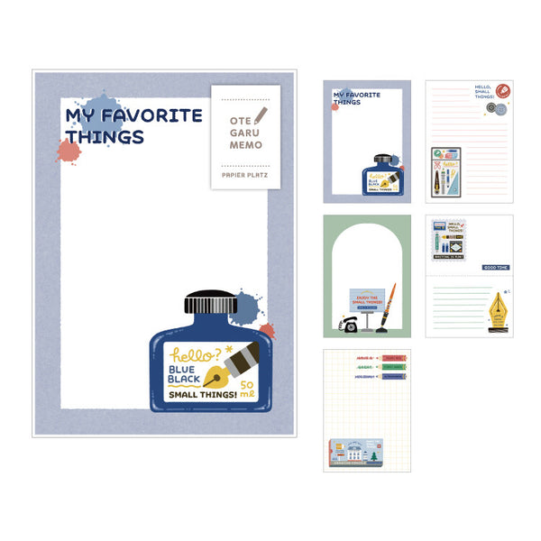 Papier Platz x eric Otegaru Memo Pad: My Favorite Things