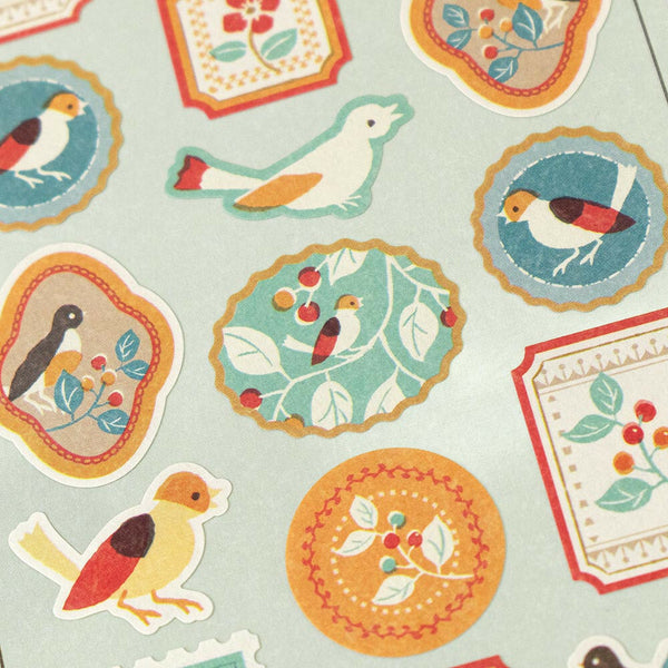 Wanowa Large Decoration Sticker: Small Bird and Fruit