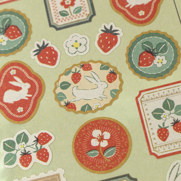 Wanowa Large Decoration Sticker: Strawberry Rabbit