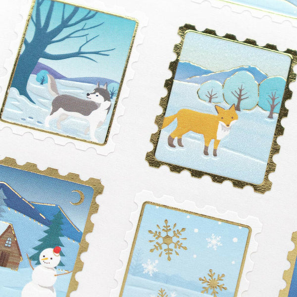 Pearl Seal Stickers: Snow Scene