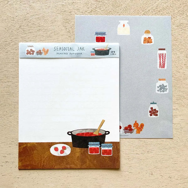 Cozyca x Mariko Fukuoka Letter Set: Seasonal Jar