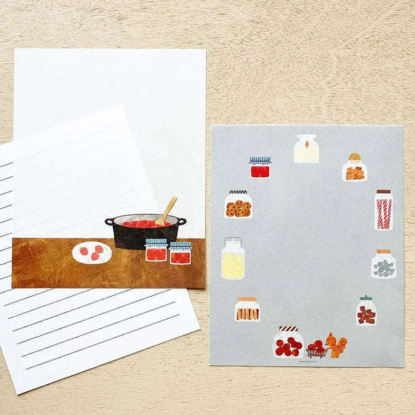 Cozyca x Mariko Fukuoka Letter Set: Seasonal Jar