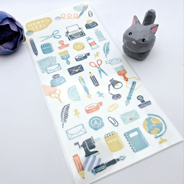 Mind Wave Hanko Seal Sticker: Stationery