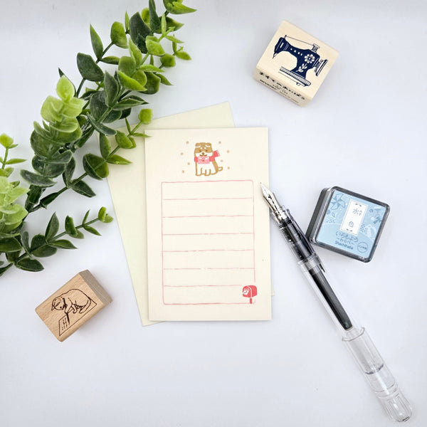 Furukawa Shiko Mini Letter Set: Dog with Letter