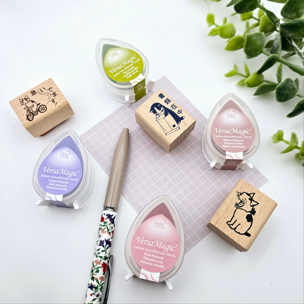 Tsukineko Versa Magic Drop Ink Pad 4-color set: Flowerpot