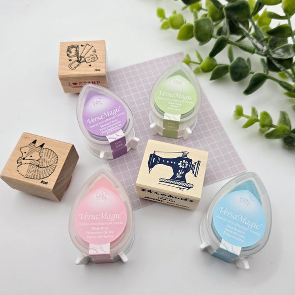 Tsukineko Versa Magic Drop Ink Pad 4-color set: Pretty Pastel