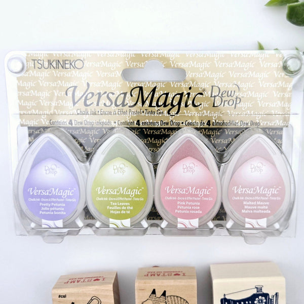 Tsukineko Versa Magic Drop Ink Pad 4-color set: Flowerpot