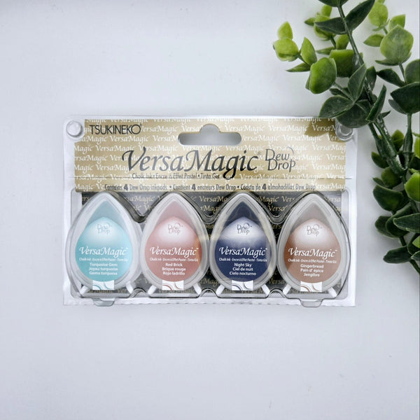 Tsukineko Versa Magic Drop Ink Pad 4-color set: Seashore