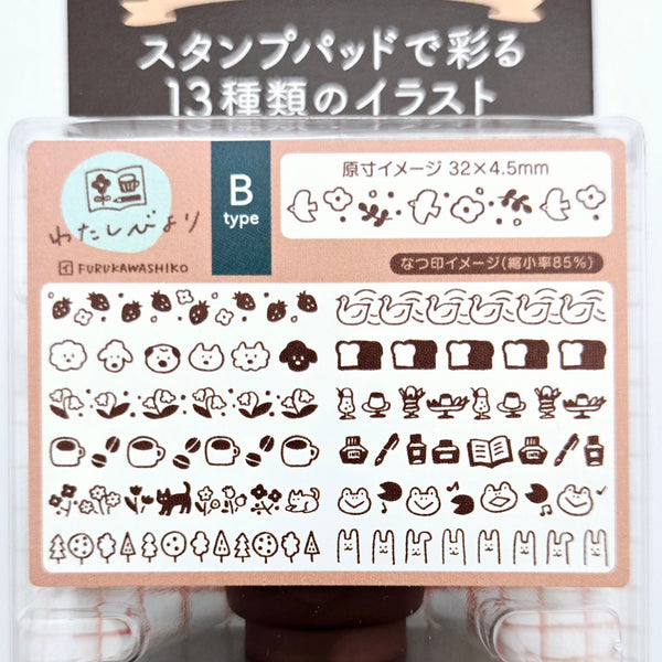 Shachihata x Furukawa Shiko Rotating Decoration Stamp