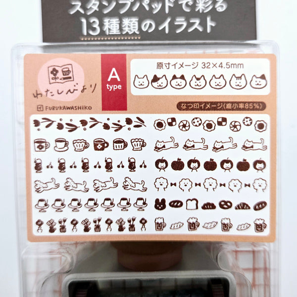 Shachihata x Furukawa Shiko Rotating Decoration Stamp