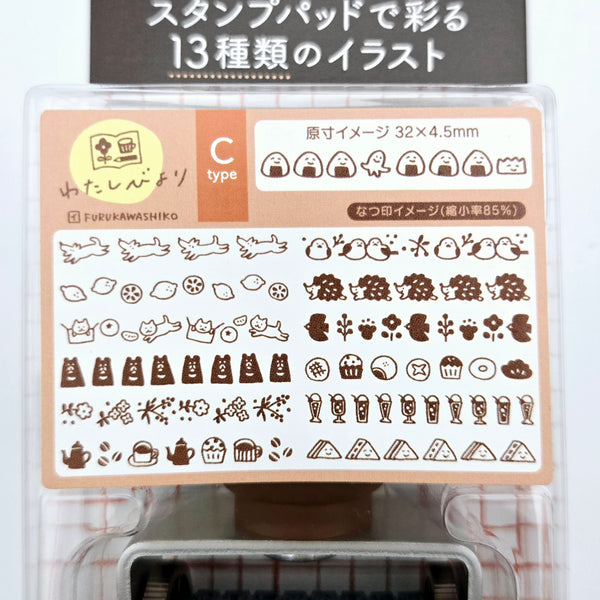 Shachihata x Furukawa Shiko Rotating Decoration Stamp