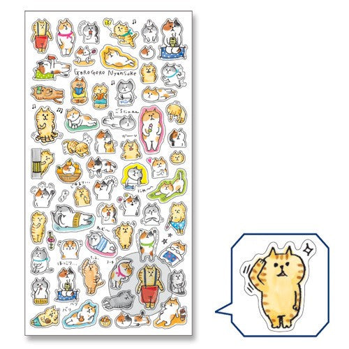 Mind Wave Gorogoro Nyansuke Stickers: NyanSuke Daily