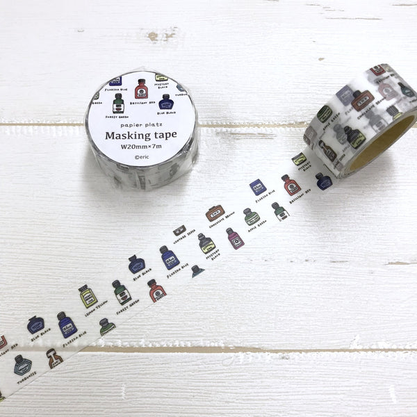 Papier Platz x eric Washi Tape: Ink Bottles