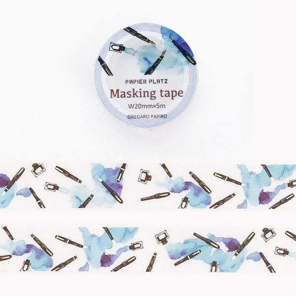 Papier Platz x Regalo Papillo Washi Tape: Ink & Pen