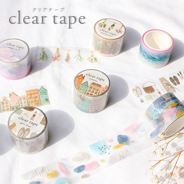 Mind Wave Clear PET Tape: Floral Garland